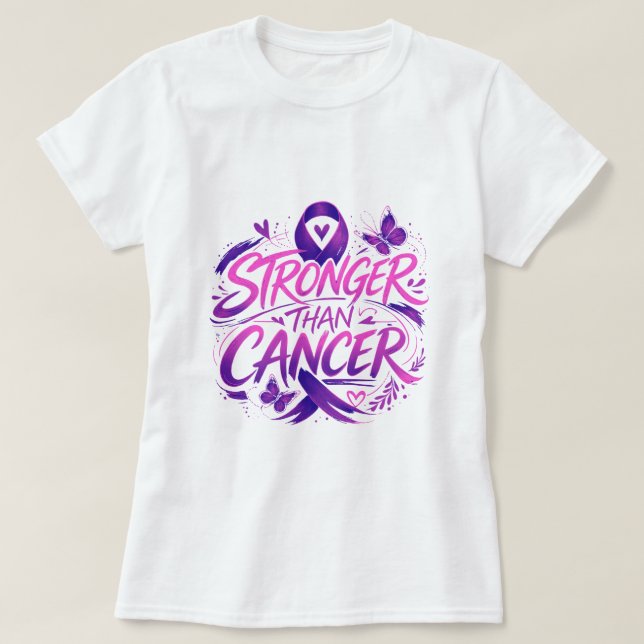 Stronger Than Cancer T-Shirt (Design Front)