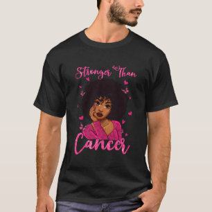 Stronger Than Cancer We Wear K Black Breast Cancer T-Shirt