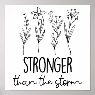 Stronger than the Storm for Mental Health Matters Poster