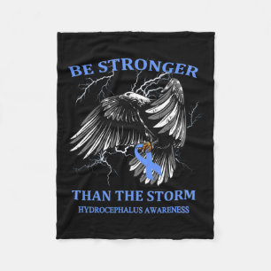Stronger Than The Storm Hydrocephalus  Fleece Blanket
