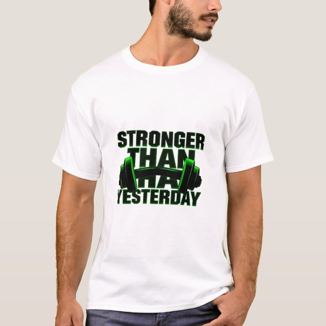Stronger Than Yesterday Neon Tee (Front)