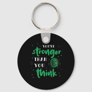 Stronger Than You Think Mental Health Autism Aware Key Ring