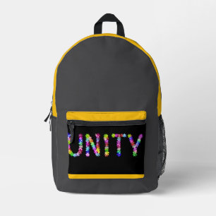 Stronger Together Inspirational Printed Backpack