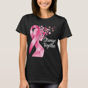 Stronger Together – Pink Ribbon Awareness Art T-Shirt