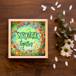 Stronger Together Pretty Green Inspirivity Photo Print