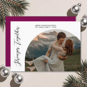 Stronger Together Romantic Couple  Holiday Card
