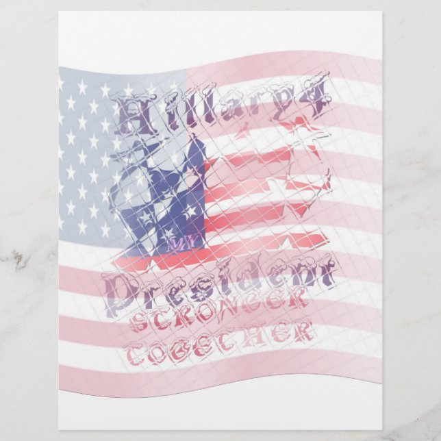 Stronger together USA Hillary 4 President American (Front)