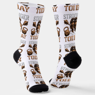 Stronger Vs Today Beat Your Best Self Socks