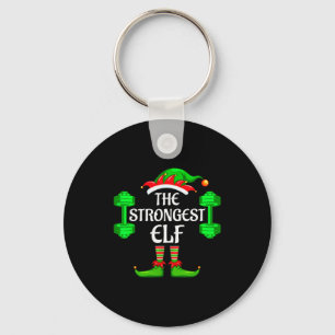 Strongest Elf Matching Family Group Christmas Part Key Ring