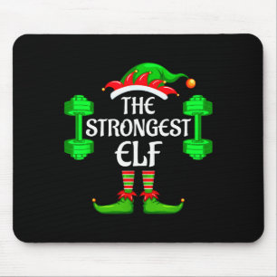 Strongest Elf Matching Family Group Christmas Part Mouse Mat