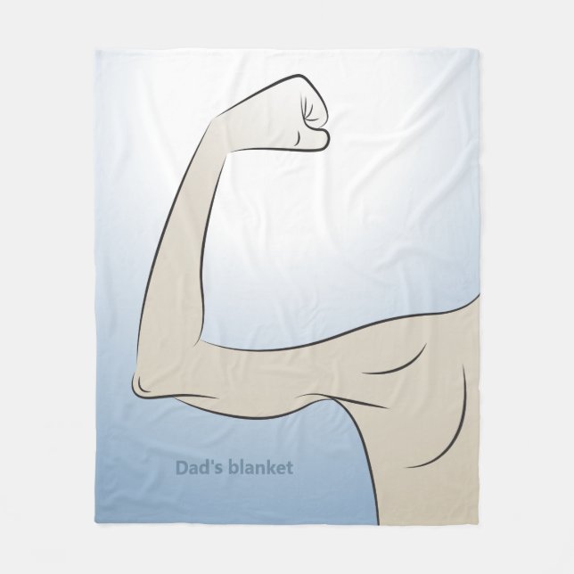 Strongest Man I Know Fleece Blanket (Front)