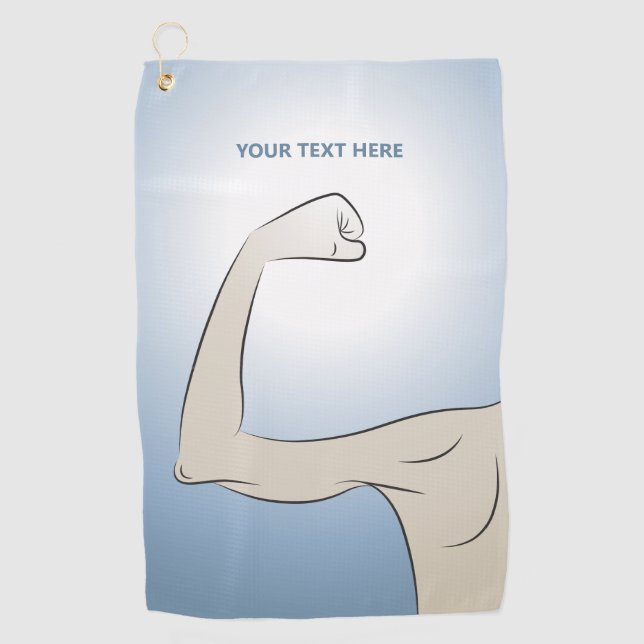 STRONGEST MAN I KNOW GOLF TOWEL (Front)
