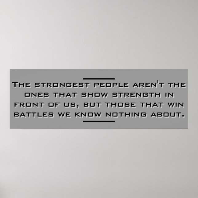 Strongest People Poster (Front)