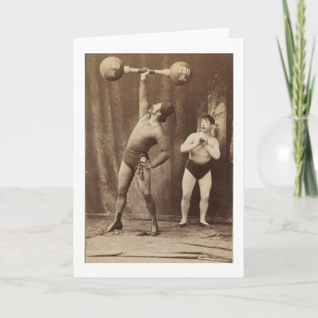 Strongman and Friend Card (Front)