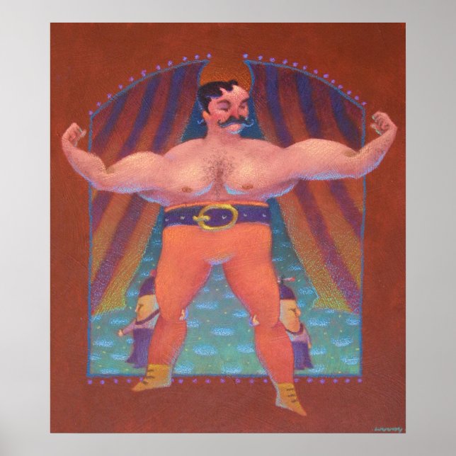 Strongman and poster (Front)