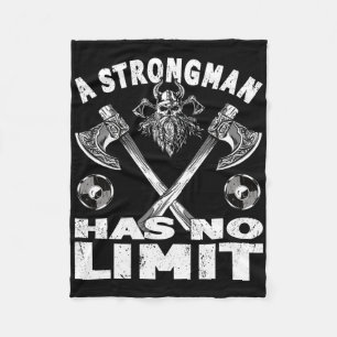 Strongman Has No Limit Weight Training Stuff Power Fleece Blanket