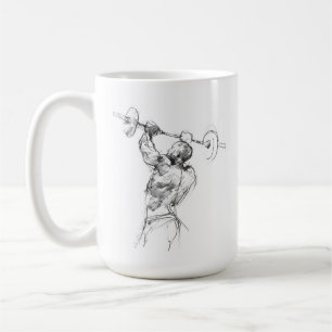 Strongman Lifting Weights Coffee Mug