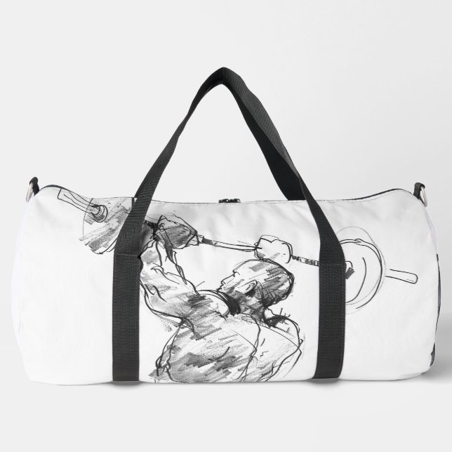 Strongman Lifting Weights Duffle Bag (Front)