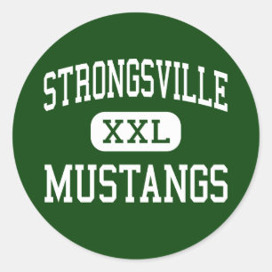 Strongsville - Mustangs - High - Strongsville Ohio Classic Round Sticker