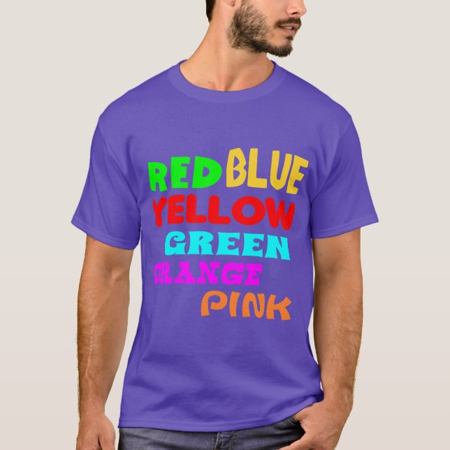 Stroop effect, read the colours T-Shirt (Front)