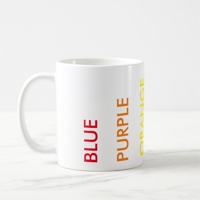 Stroop Effect Test Mug (Left)