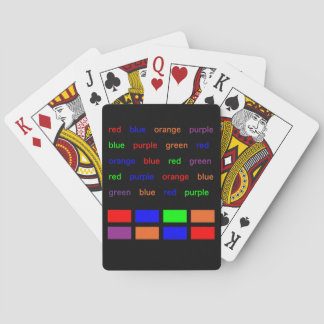 Stroop Test Playing Cards