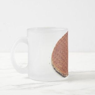 Stroopwafel Frosted Glass Coffee Mug