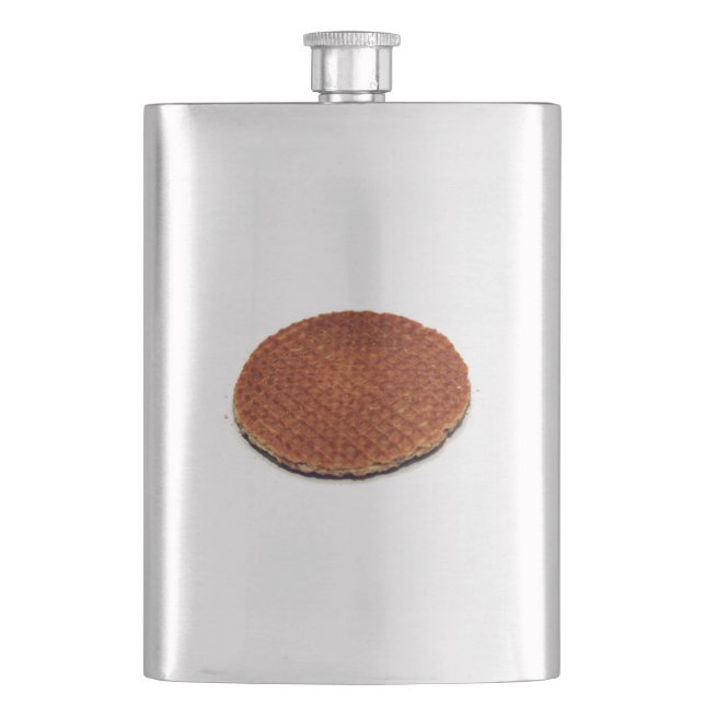 Stroopwafel Hip Flask (Front)