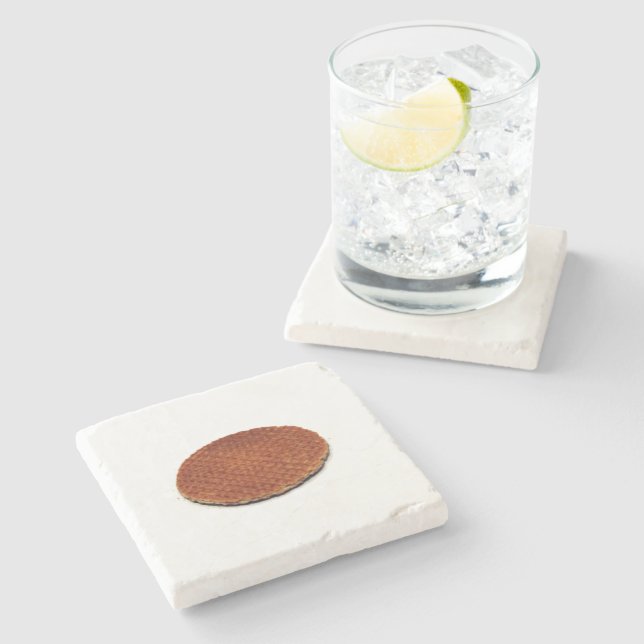 Stroopwafel Stone Coaster (Side)