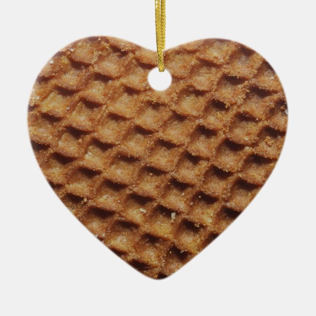 Stroopwafels Ceramic Tree Decoration (Front)