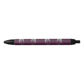 Stropdas tulip purple black ink pen