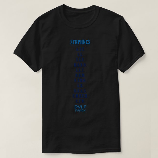 Strphnics Setlist   T-Shirt (Design Front)