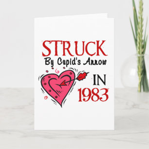 Struck By Cupid’s Arrow In 1983 Holiday Card