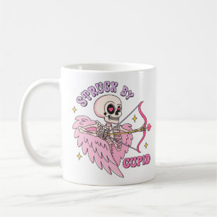 Struck By Cupid Skeleton Coffee Mug