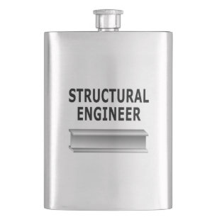Structural Engineer Beam Hip Flask