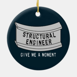 Structural Engineer Beam Moment Ceramic Tree Decoration