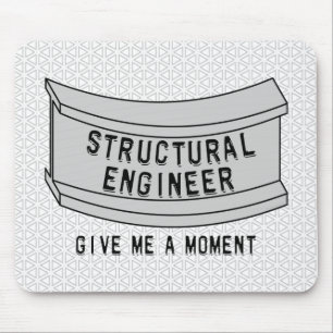 Structural Engineer Beam Moment Mouse Mat