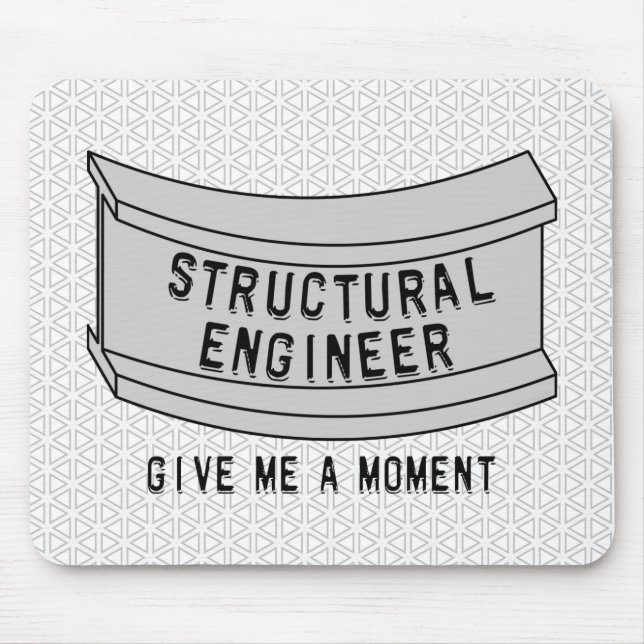 Structural Engineer Beam Moment Mouse Mat (Front)