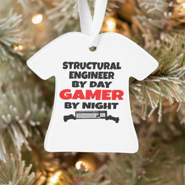 Structural Engineer by Day Gamer by Night Ornament (Tree)