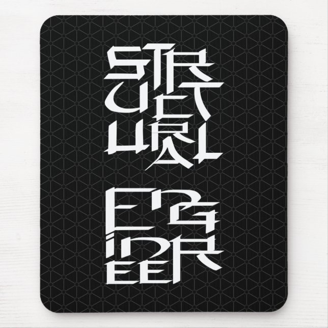 Structural Engineer Character Mouse Mat (Front)
