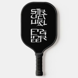 Structural Engineer Character Pickleball Paddle