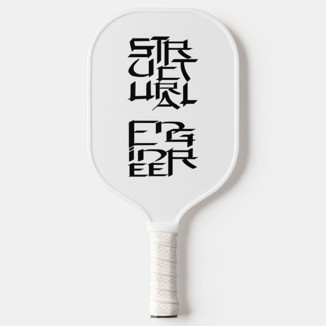 Structural Engineer Character Pickleball Paddle (Front)