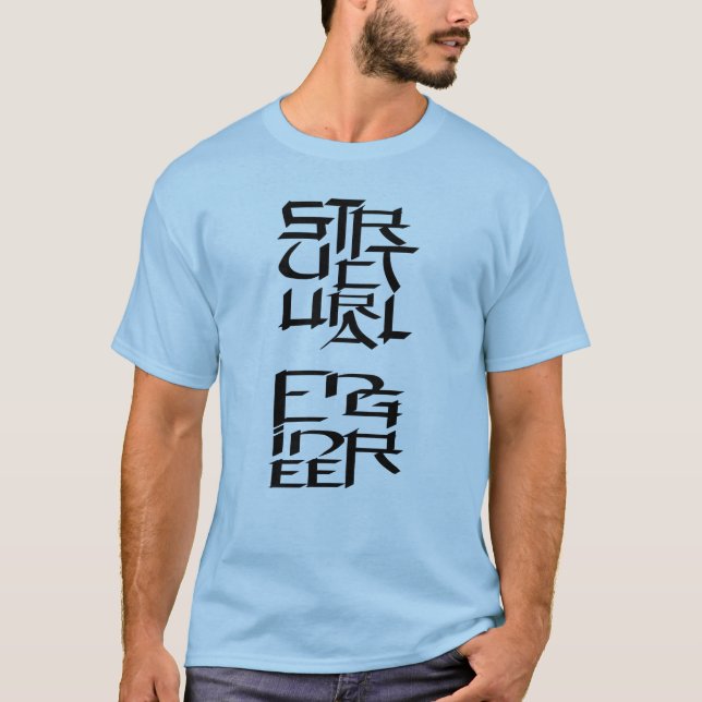 Structural Engineer Character T-Shirt (Front)