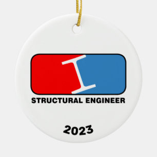 Structural Engineer League Ceramic Ornament