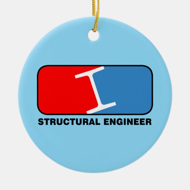 Structural Engineer League Ceramic Ornament (Front)
