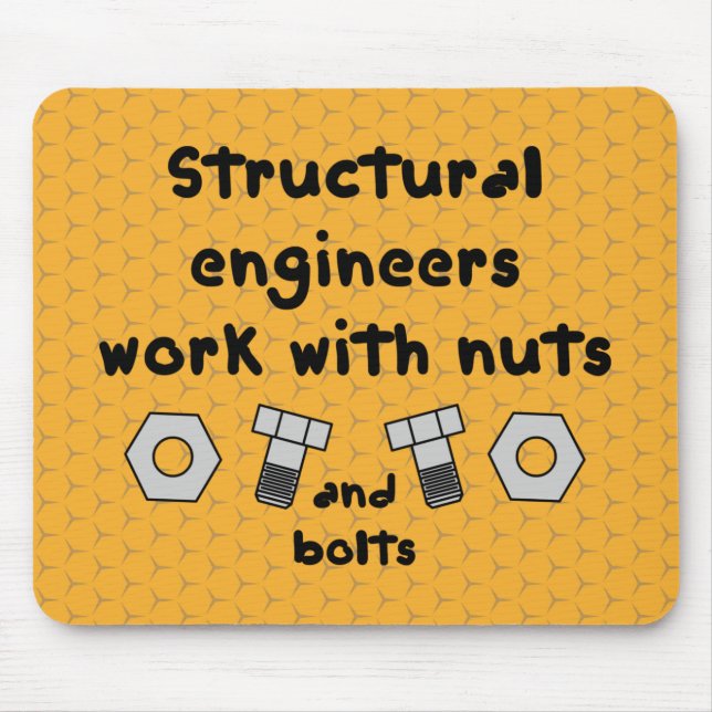 Structural Engineers Work Mouse Mat (Front)