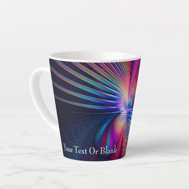 Structural Iridescence Latte Mug (Left Angle)