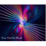 Structural Iridescence Photo Sculpture Magnet<br><div class="desc">A beautiful multi-colored fractal image reflecting the iridescent colors resulting from light interacting with the structure of some bird feathers. Add your own text.</div>