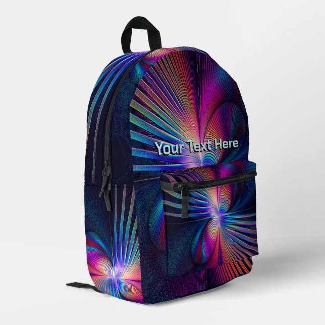 Structural Iridescence Printed Backpack (Back Corner Left)