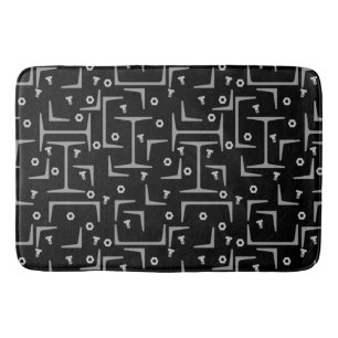 Structural Steel Pattern Bath Mat